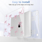 May Chen for MacBook Pro 13 inch Case 2022 2021 2020 Release A2338 M2 M1 A2289 A2251, Plastic Crystal Hard Shell Case Cover for MacBook Pro 13 inch Touch Bar Fits Touch ID, Star Bows