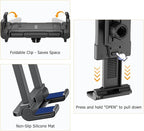 OHLPRO Tablet Wall Mount Holder 360° Rotating Adjustable Universal iPad Stand for Kitchen Office Warehouse Home, Compatible with 5"-13" Phone Tablets Galaxy Tabs Kindle Fire HD e-Reader Devices