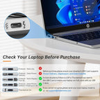 TobenONE USB C Docking Station Dual Monitor with 100W GaN Charger, Laptop Dual HDMI Docking Station with 7 USB, SD/TF, Ethernet, and Audio/Mic, 15 in 1 USB C Dock for Windows, and ChromeOS