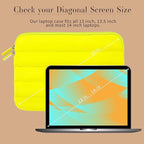 ANECDOTE Laptop Case 13-14 Inch – A Perfect Laptop Sleeve That is Compatible with MacBook Air/Pro and iPad Pro 12.9 – Fits in Your Bag, Padded and Protective with an Aesthetic Design (Neon Yellow)