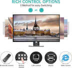 MT-VIKI 4K HDMI Matrix Switch 4x4 with 3.5mm Stereo Audio Extractor +Web GUI, Rack Mount Switcher & Splitter, 4K@30Hz, EDID, RS232, LAN Port, APP (4 in 4 Out)