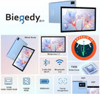 Android Tablet with Keyboard, 10 inch Android 14 Tablets 22GB+128GB, Octa-Core CPU, 8000mAh, HD IPS Display, 5G WiFi, BT 5.0, GPS, Widevine L1, 1TB Expandable, Mouse, Split Screen, Metal Body -Blue