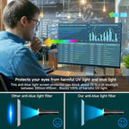 24 Inch Anti Blue Light Screen Protector for Standard or Curved, Eye Protection Anti Glare Screen Protector for 24'' Sceptre/LG/Dell/HP/Acer/ViewSonic/ASUS/Aoc/Samsung Monitor with 16:9 Aspect Ratio