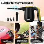 Compressed Air Duster for Electronics, Canned Air Electric for PC, Laptop, Console, Electronics and Home Cleaning, Replaces Compressed Air Cans.