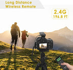 AODELAN Wireless Remote Control Shutter Release Timer intervalometer for Canon EOS RP, 90D, 80D, Rebel T6, SL2, 6D II, 5D IV, SX70 HS; Fujifilm GFX 50R, X-T3; Olympus OM-D E-M1 Mark II; Pentax K-1 II