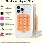 Sonix | Magnetic Silicone Suction Cup Phone Mount for iPhone | Compatible with MagSafe | Peach