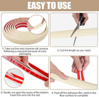 Floor Cord Cover Self Adhesive Cord Hider,20FT Cable Management, Extension Strip Protector for Wires, Prevent Cable Trips for Offices, Gyms, Exhibitions Cavity:0.39"(W) x 0.27"(H) Yellow Wood