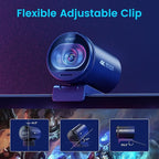 EMEET S600 4K Webcam for Streaming - Sony 1/2.5'' Sensor, PDAF Autofocus, 1080P@60FPS, 2 Noise Reduction Mics, Built-in Privacy Cover, 73° FOV, Streaming Camera for Live Commerce/Gaming/Beauty