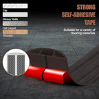 Floor Cord Cover Self Adhesive Cord Hider,3.3FT Cable Management, Extension Strip Protector for Wires, Prevent Cable Trips for Offices, Gyms, Exhibitions Cavity:0.3"(W) x 0.28"(H) Black Wood