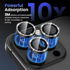 Tensea Camera Lens Protector Compatible for iPhone 16 Pro Max/16 Pro/14 Pro Max/14 Pro, Metal Aluminum Alloy Tempered Glass Cover Camera Screen Protector Accessories, Case Friendly