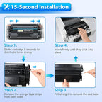 ZIPRINT 148X Black High Yield Toner Cartridge (with Chip) Compatible Replacement for HP 148X 148A W1480X W1480A for Laserjet Pro MFP 4101fdw 4101fdn 4001dw 4001dn 4001n (2 Pack)
