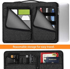 ZINZ Laptop Case 15 15.6 16 inches Sleeve Slim Briefcase Spill-Resistant Handbag for Most Popular 15" 15.6" 16" Notebooks，B01K01