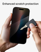 ZAGG Glass Elite Privacy Screen Protector for iPhone 16 Pro - 2-Way Privacy Filter, Ultra-Strong Tempered Glass, 5X Stronger, InvisibleShield, Smudge-Free, Easy Install, Recycled Content