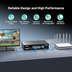 4 Port Gigabit PoE Switch Unmanaged with 4 Port IEEE802.3af/at PoE @78W, 1 x 1000Mbps Uplink, NICGIGA 5 Port Network Power Over Ethernet Switch, VLAN Mode, Desktop/Wall-Mount.