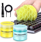 COLORCORAL Car Cleaning Gel 2Pack Car Clean Putty, Universal Car Interior Cleaner Slime, Perfect Keyboard Cleaning Kit Supplies, Auto Detailing Tools Accessories, Dust Remover Gifts for Men Women