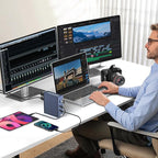 ACASIS USB C Docking Station Dual Monitor, 16-in-1 Laptpop Docking Station with 2* HDMI,VGA,2.5G Ethernet,SD/TF,10Gbps USB-C 3.1,3.5mm Audio,PD100W,USBC Hub for MacBook/Dell/Lenovo/HP/ThinkPad (Gray)