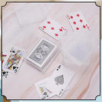 24 Pack Playing Card Case, Clear Playing Cards Deck Boxes, Empty Deck Cases, Plastic Storage Box Deck Holder with Snaps Closed for Gaming Business Card, 3.74 x 2.7 x 0.9 inch (NO Cards)