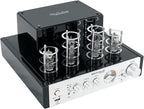 Rockville BluTube 70W Tube Amplifier Stereo Receiver, Bluetooth, EDR, Compact Design, Warm Sound, for Home Audio Enthusiasts
