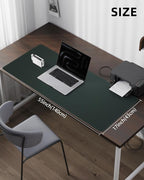 Large Desk Mat 55"x17" - Premium Non-Slip Desk Pad, Waterproof and Scratch-Resistant Office Desk Protector, Large Desk pad Workspace Mat for Home and Office(Dark Green)