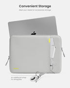 tomtoc 360 Protective Laptop Sleeve for 14-inch MacBook Pro M4/M3/M2/M1 Pro/Max A3112 A3401 A3185 A2992 A2918 A2779 2024-2021, Water-Resistant Case Bag with Accessory Pocket for 13.8 Surface Laptop 7