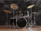 JBER 48 Pack Charcoal Acoustic Panels Studio Foam Wedges Fireproof Soundproof Padding Wall Panels 2.5 X 30 X 30cm/1" X 12" X 12"