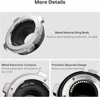 VILTROX EF-M1 Pro Lens Adapter, Auto Focus Ring Mount Adapter Lens Converter with Security Lock Compatible with Canon EOS EF/EF-S Lens to M4/3 MFT GH4 GH5 GF6 GX7 E-M5 E-M10II E-PL5 Cameras