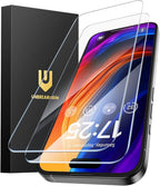 UNBREAKcable 2-Pack Screen Protector for iPhone 15 Pro, Double Shatterproof Tempered Glass [Easy Installation Frame] [9H Hardness] [99.99% HD Clear] [Case Friendly] for iPhone 6.1 inch
