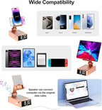 Gifts for Women Girls, Phone Stand with Bluetooth Speaker 360° Rotable Angel Adjustable Cell Phone Holder for Desk with HD Subwoofer Sound Fits All Phones,Tablets (Rose Gold)