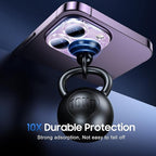 UniqueMe 3 Packs Compatible for iPhone 14 Pro Max/iPhone 14 Pro Camera Lens Protector Acrylic [Not Glass],[Case Friendly][Scratch-Resistant][Night Shooting Mode]-Glitter Purple