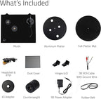 Fluance RT80 Classic High Fidelity Vinyl Turntable Record Player with Audio Technica AT91 Cartridge, Belt Drive, Built-in Preamp, Adjustable Counterweight, Solid Wood Plinth - Piano Black