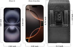Phone Holster for Samsung Galaxy S25 S24 S23 S22 S21 S20 FE S10 S9 A51 A52 A53 Note 20 Note 10 Plus LG Stylo 5 PU Leather Case Pouch Belt5 Phone Holder with Belt Clip,Black