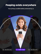 Compatible for iPhone 13 Pro Max Privacy Screen Protector/iPhone 14 Plus Screen Protector Tempered Glass 6.7 Inch, Pink Gradient Anti Spy Anti Blue Light HD Easy Installation
