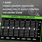 Depusheng PA8 Professional Audio Mixer Sound Board Console Desk System Interface 8 Channel Digital USB Bluetooth MP3 Computer Input 48V Phantom Power Built-in 256 Reverb Effect, Black