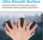 Large Extended Gaming Mouse Pad with Stitched Edges, Non-Slip Waterproof Rubber Base Mouse Pad for Office, Computer, Keyboard, Laptop and Home Desk Pad 35.4 x 15.7 x 0.12 Inch (Grey Forest)