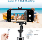 Wireless Ring Phone Zoom Remote for iPhone Android Camera Accessories, Phone Front/Rear Camera Flip Shutter, Content Creator Must Have Selfie Essentials for Tiktok YouTube Photo Video Recording
