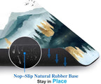 Aesthetics Misty Forest Mountain Mouse Pads for Desk, Portable Wireless Computer Mouse pad Small Design with Women, Non-Slip Rubber Base Laptop Mousepad 9.5" x 7.9" Smooth Surface for Office & Travel