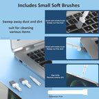 Cleaning Kit for Phone Headphone 32 in 1 Multi-Functional Electronics Cleaning Kits for Cell Phones, Computer, Monitor, Earbuds, Laptop, Camera, Lens Portable White Cleaning Kit Tool