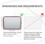 RAINYEAR 16 Inch Laptop Sleeve Protective Soft Case Padded Zipper Cover Specially Compatible with 16" MacBook Pro/Max M1 M2 M3 M4 A2141 A2485 A2780 A2991 A3403 A3186 (Red, Upgraded Version)