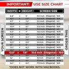 15.6 Inch 16:9 Laptop Privacy Screen Filter - Computer Monitor Privacy Shield and Anti-Glare Protector