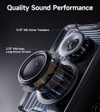 Edifier QR30 2.0 Desktop Active Speaker, Compact Bluetooth V5.4 Computer Speakers, Wireless Bookshelf Speaker, 30W (RMS), 3.5mm AUX & USB-A Wired Input, Dynamic Light Effects, App Control, White
