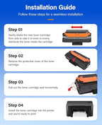 MLT-D103L Toner Cartridge Black 2Pack High-Yield Replacement for Samsung MLT-D103L D103L Compatible with Samsung ML-2950 ML-2955N ML-2956 SCX-4701ND SCX-4726FD SCX-4727FD SCX-4728HN SCX-4729FD Printer