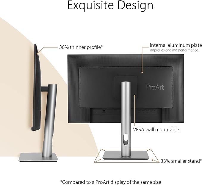 ASUS ProArt Display 27” 4K HDR Professional Monitor (PA279CRV) - IPS, UHD (3840 x 2160), 99% DCI-P3/Adobe RGB, ΔE < 2, Calman Verified, USB-C PD 96W, DisplayPort, Daisy-Chain, Ergonomic, 3yr Warranty