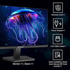 SANSUI 27 Inch Computer Monitor 120Hz, FHD 1080P Monitor, HDMI DP Ports FreeSync, HDR 110% sRGB, Tilt Adjustable Frameless VESA Compatible for Office and Home (ES-27F2, HDMI Cable Included)