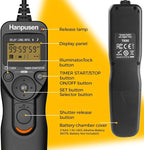 Camera Wired Timer Shutter Release, Camera Intervalometer Shutter Release Cords Compatible with Nikon D5, D6, D800, D850, D810; Replaces Nikon MC-30