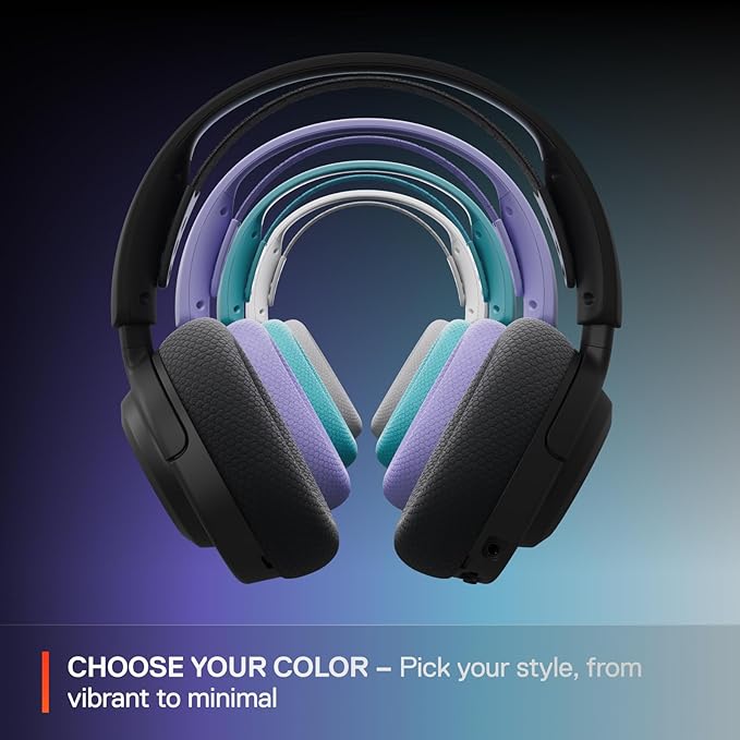 SteelSeries Arctis Nova 3X Wireless Multi-Platform Gaming Headset — Mobile App Control — 40 HR Battery — Neodymium Magnetic Drivers — 2.4GHz/Bluetooth — Xbox, PS5, PC, Switch, Mobile — White