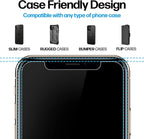 Power Theory Designed for iPhone Xs Max Screen Protector Tempered Glass [9H Hardness], Easy Install Kit, 99% HD Bubble Free Clear, Case Friendly, Anti-Scratch, 2 Pack