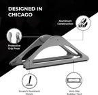 HumanCentric Vertical Laptop Stand for Desks in Space Grey, Upright Adjustable Holder to Dock Apple MacBook, MacBook Pro, and Other Laptops to Organize Work & Home Office, Automatic Grip