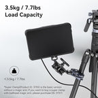 SMALLRIG Clamp, Camera Mount Clamp, Crab-Shaped Super Clamp with 1/4"-20, 3/8"-16 Threaded Holes, Payload 7.7lbs/3.5kg, for Most Photographic Accessories