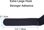 Extra Large 4 Pack 2 x 48 Inches Hook and Loop Strap, Reusable Fastening Cable Tie Down Straps by Wisdompro - Reusable, Durable Functional Cinch Cable Straps for Your Home, Office, Workspace