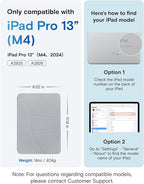 MOFT Dynamic Folio Case for iPad Pro 13 Inch (M4) 2024, Silm Magnetic Stand Case with 20+ Viewing Angles, Auto Wake/Sleep, Ultra Thin, Cement x Sapphire